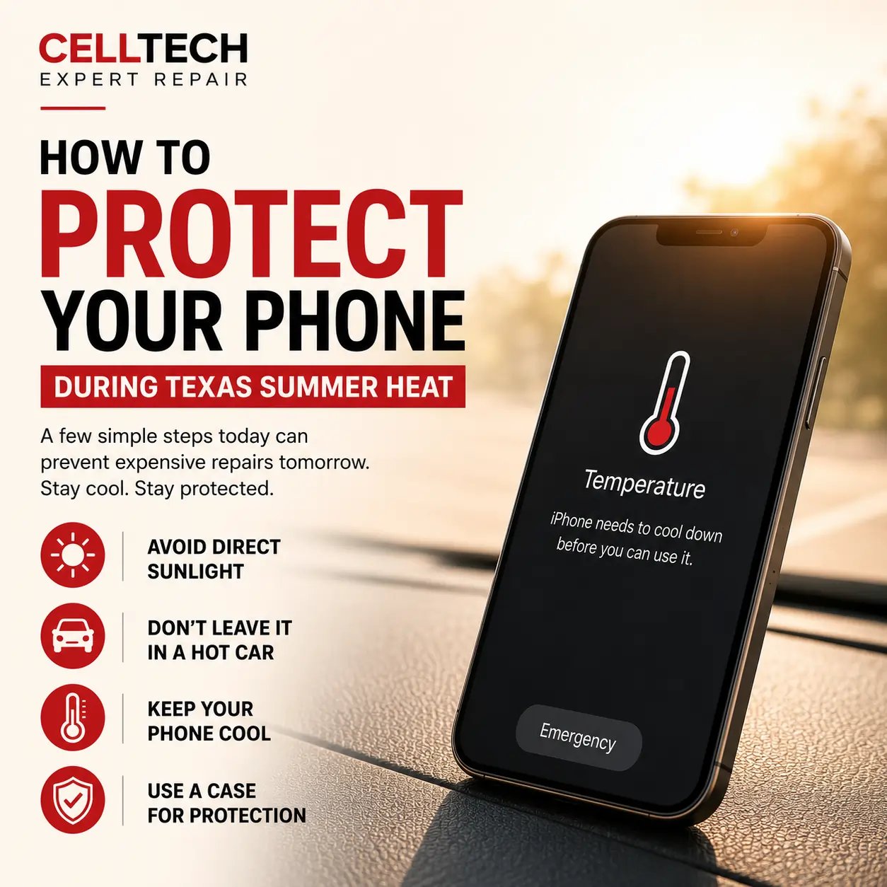 How to Protect Your Phone During Texas Summer Heat